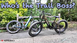 Comparing my two Favorite Electric Trail Bikes! KingBull Rover 2.0 Vs. Titan! Witch bike is for you?