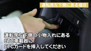 ETCカードの位置