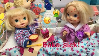 BABY ALIVE Lillian fakes sick
