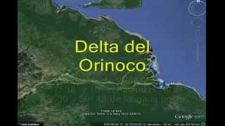 Delta del Orinoco.  Ubicación