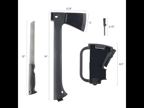 Wakeman Camping Axe with Saw & Firestarter