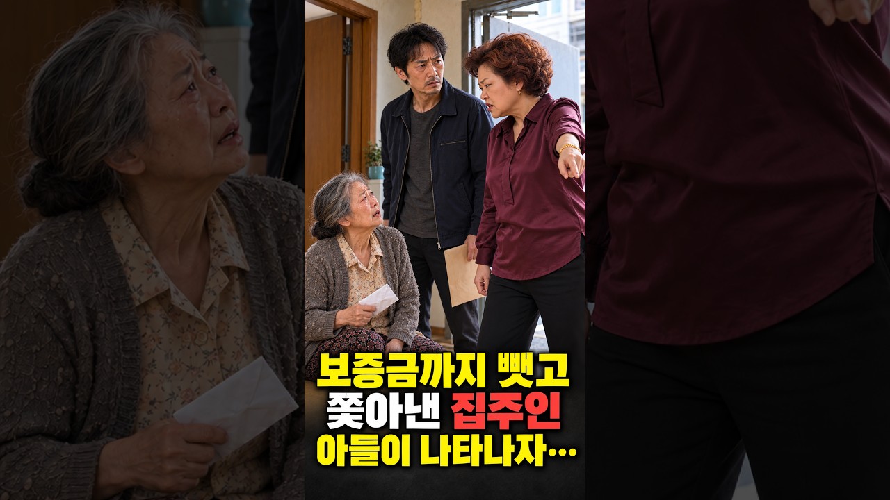 보증금 뺏고 내쫓는 집주인의 충격 결말 #사이다 #숏드라마 #시니어드라마 #가족드라마
