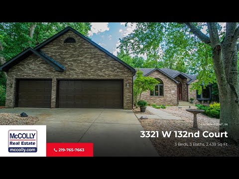 3321 W 132nd Court, Crown Point, IN home video tour