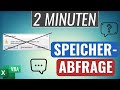 Speicherabfrage in Excel unterdrücken | Excel VBA