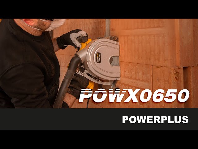 RANURADORA DE PARED POWX0650 +8DISCOS POWERPLUS