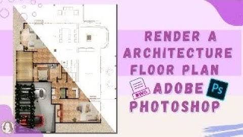 architectural floor plan rendering in photoshop tutorial step by step part 01
