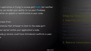 Resolving the EADDRINUSE Error in Firebase Functions for Your React App Wealth