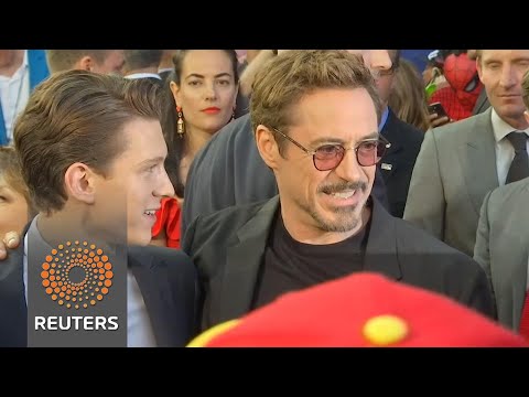 Tom Holland arrives in style for 'Spider-Man' premiere - Tom Holland arrives in style for 'Spider-Man' premiere