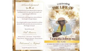THANKSGIVING SERVICE FOR THE LIFE OF LINNETTE JOHNSON (AUNTY NELLIE)