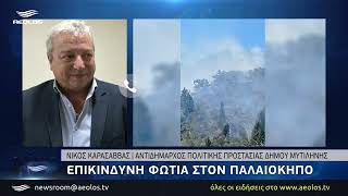 Επικίνδυνη φωτιά στον Παλαιόκηπο
