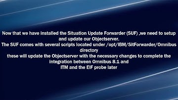 Installing Situation Update Forwarder for Omnibus 8.1_NOI