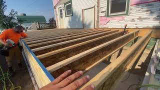 Building an Addition: TJI Floor Joists, Rim Boards, Metal Connectors How To Layout Install Floor Joists Tji