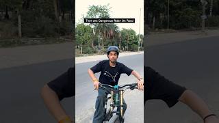 That one Dangerous Rider On Road 😂🫣 #shorts