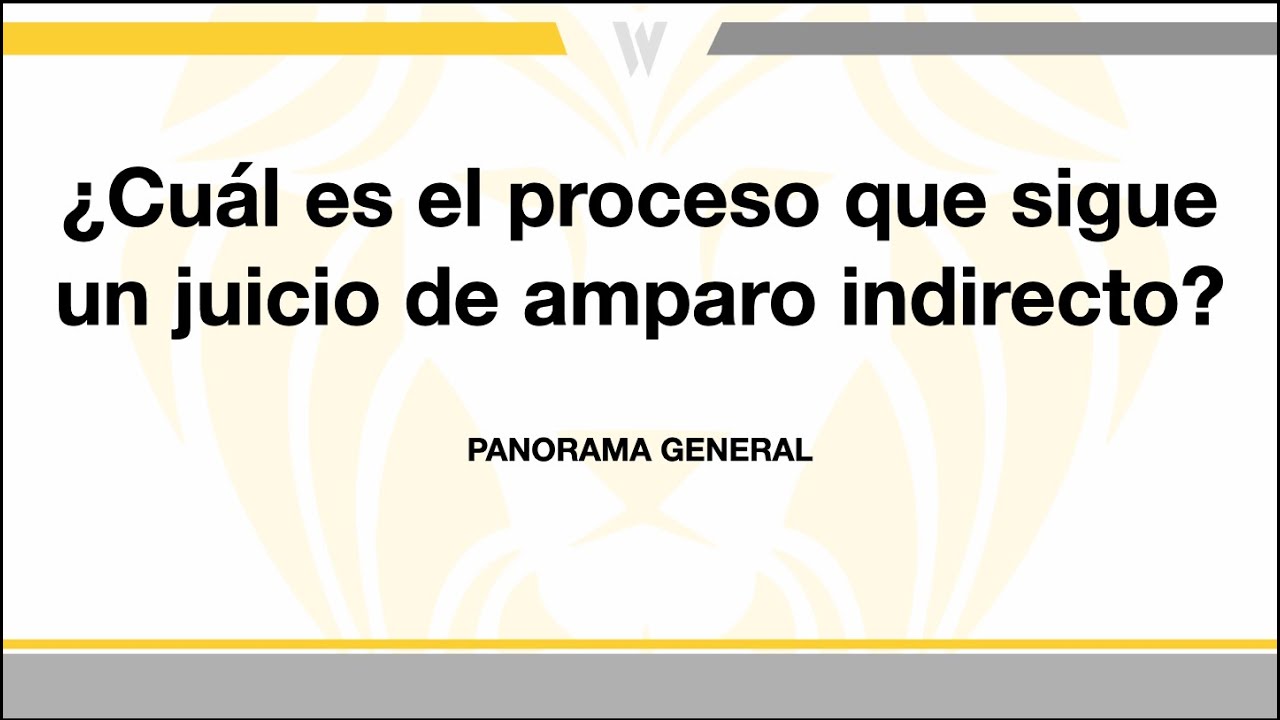 De esta manera acostumbro conducir un juicio de amparo indirecto - YouTube