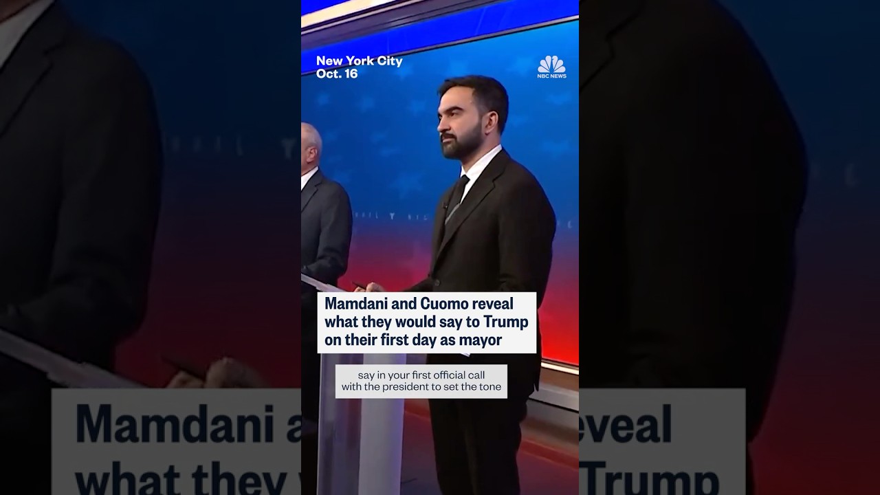 Mamdani and Cuomo reveal what they would say to Trump on their first day as mayor Mamdani and Cuomo reveal what they would say to Trump on their first day as mayor