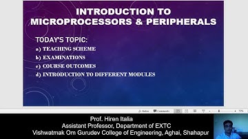 (Microprocessor) Syllabus & Introduction, Mumbai University