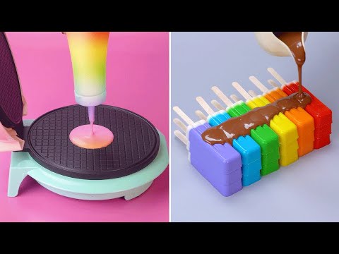 Fantastic Rainbow Cake Decorating Tutorial | Amazing Chocolate Cake Compilation | Perfect Cake Ideas