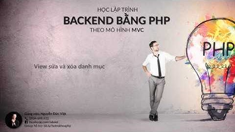 088 - View sửa và xóa danh mục | CodeIgniter