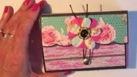 Mini album or junk journal in accordion folder - How to assemble TUTORIAL PART 1