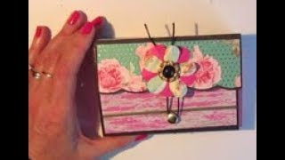Mini album or junk journal in accordion folder - How to assemble TUTORIAL PART 1