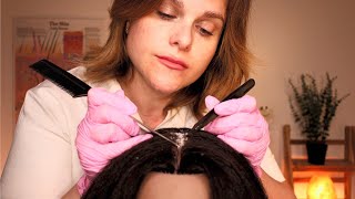 ASMR Scalp Check & Psoriasis Treatment