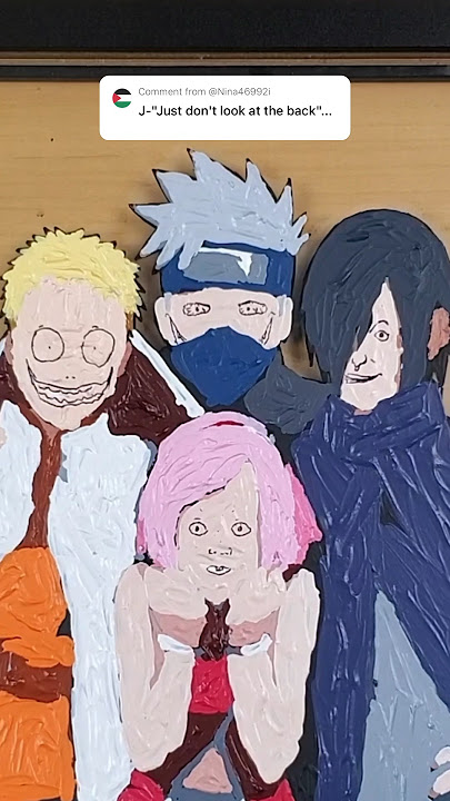 I painted Naruto team 7…