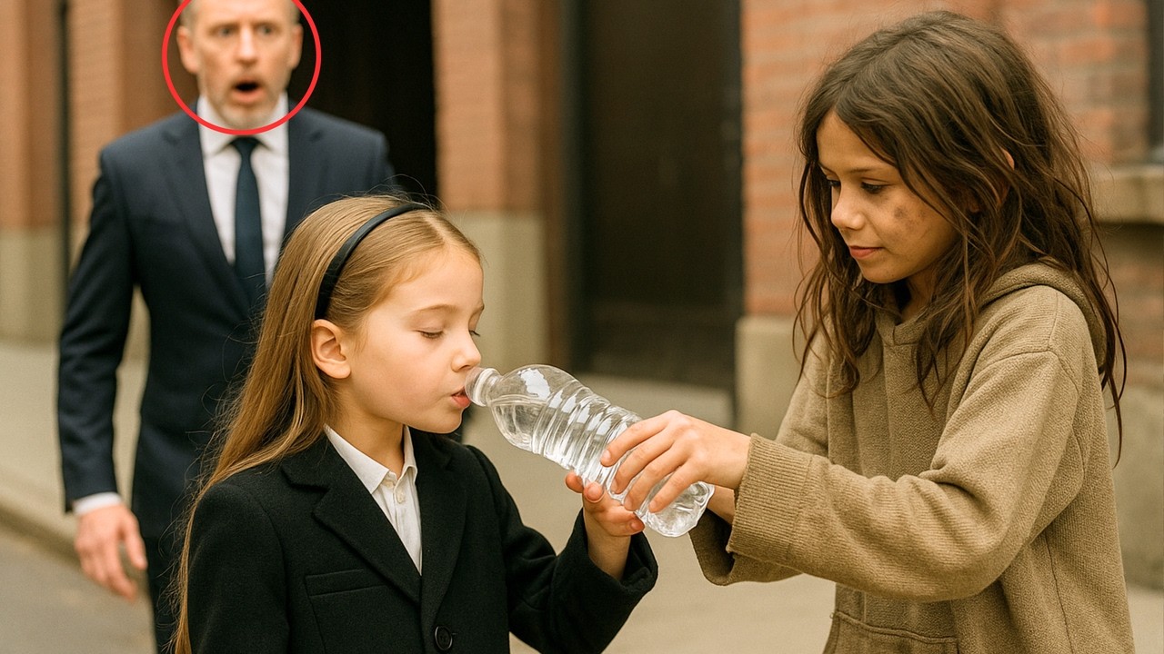 Córka milionera była niemową... dopóki biedna dziewczynka nie podała jej wody i nie stał się cud