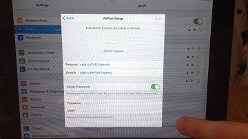 Setup an Airport Express Using iOS 7 on an iPad