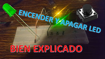 ENCENDER y APAGAR led con ARDUINO y dos PULSADORES (MUY SENCILLO)