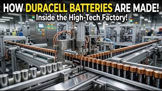 "How Duracell Makes Millions of Batteries Every Day - Inside The Factory"