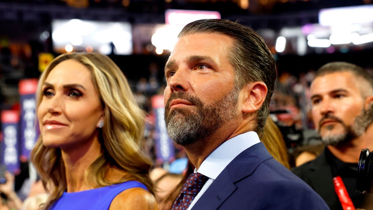 ⁣Donald Trump Jr in tears as wounded but defiant father appears at RNC