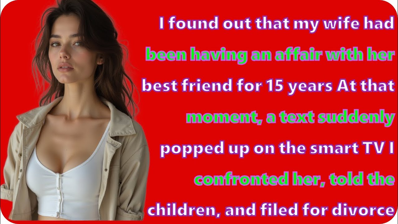 I found out that my wife had been having an affair with her best friend ...