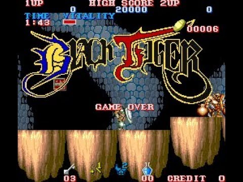 Black Tiger Arcade Full Game Playthrough No Cheats
