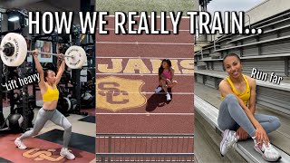 Week of Workouts as a D1 Track and field Athlete | Spring break training vlog | Yemi Mary John