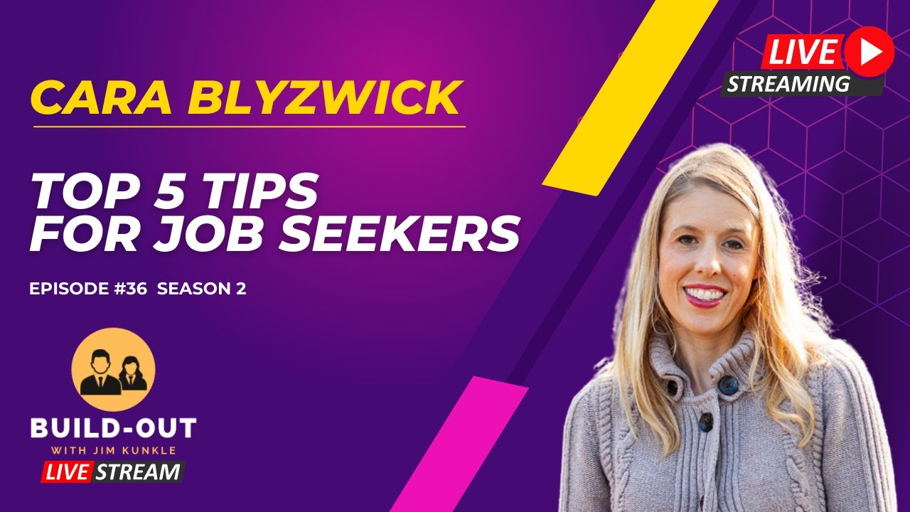 Top 5 Tips For Job Seekers with Cara Blyzwick - YouTube