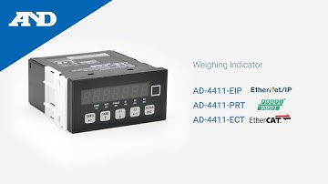 AD-4411 Series Indicator for Loadcells Compatible with EtherNet/IP, PROFINET, and EtherCAT