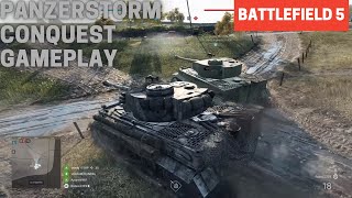 Battlefield 5  Panzerstorm Conquest Gameplay No Commentary