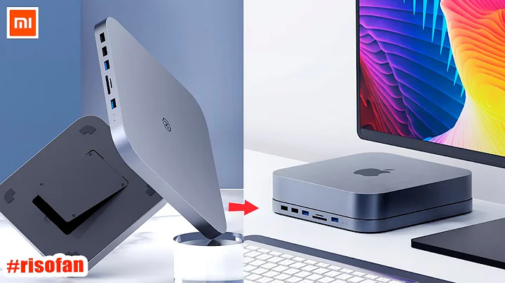 Mac mini M1 DOC Hagibis USB C Hub with SATA Hard Drive Enclosure.