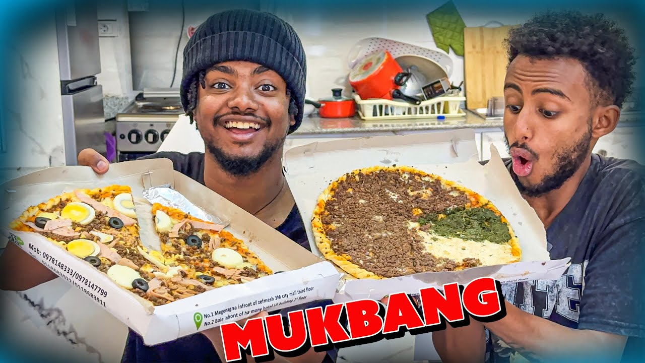 MUKBANG with abuchu 🍕🍕