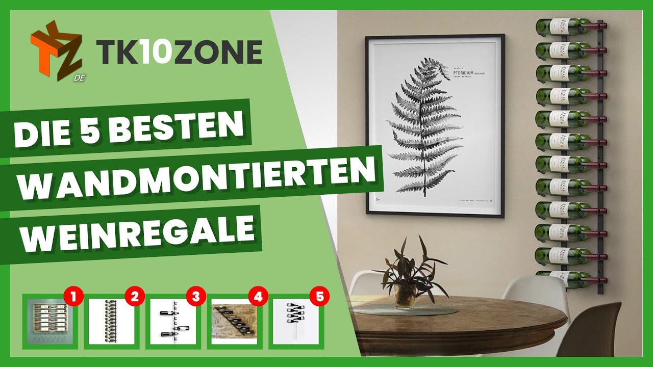 Die 5 besten wandmontierten Weinregale