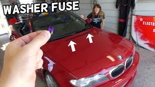 WINDSHIELD WASHER PUMP FUSE LOCATION REPLACEMENT | WASHER NOT WORKING BMW E46 325I 330I 328I 320D