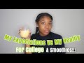 MY EXPECTATIONS VS MY REALITY FOR COLLEGE & SMOOTHIES | +Footage | Howard University | Zakia Tookes