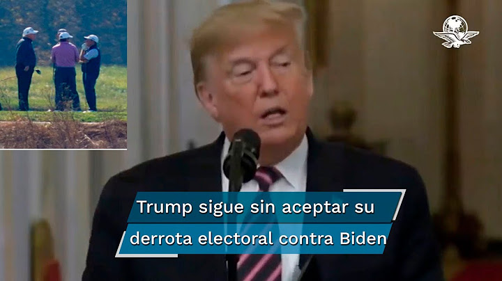 Donald Trump regresa a jugar golf y sigue sin reconocer su derrota electoral