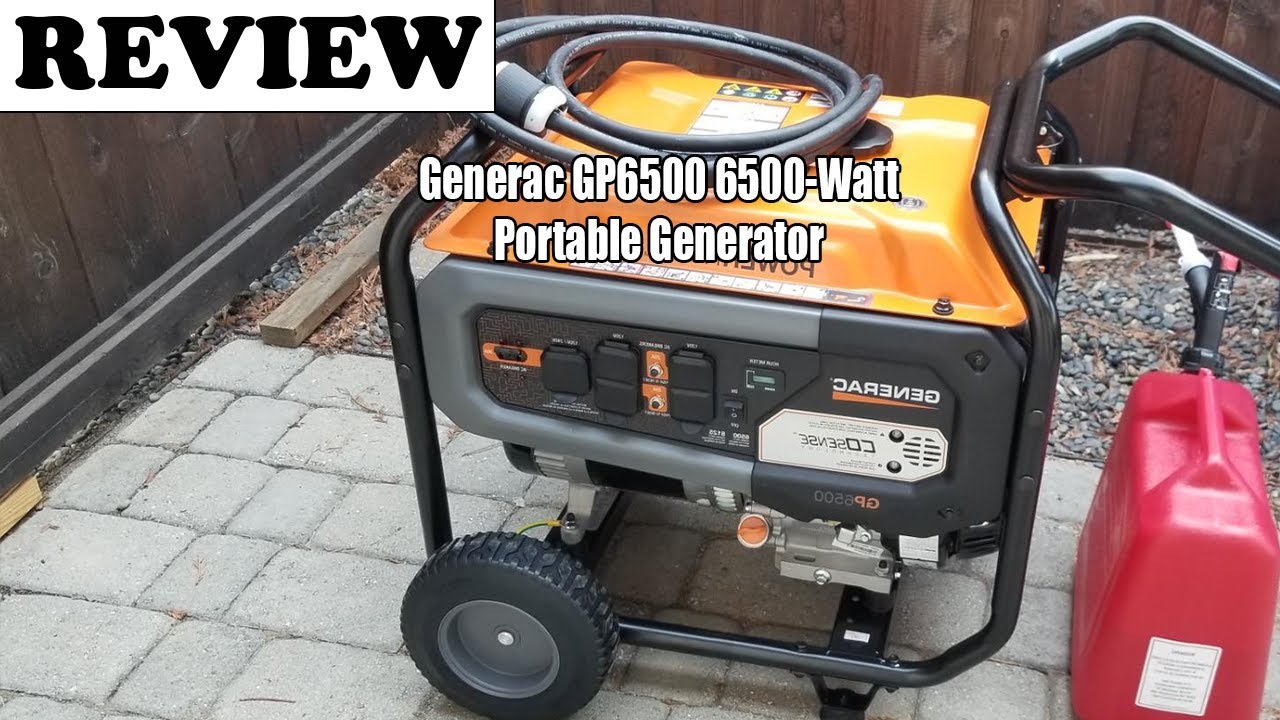 Generac GP6500 6500Watt Portable Generator Review Worth the