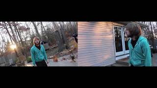 Psycho Dad Crushes Computer - Both Angles