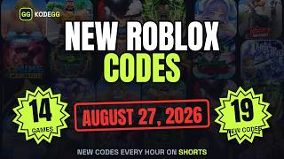 New Roblox Codes — AUGUST 27, 2026 (19 Codes, 14 Games) screenshot 5