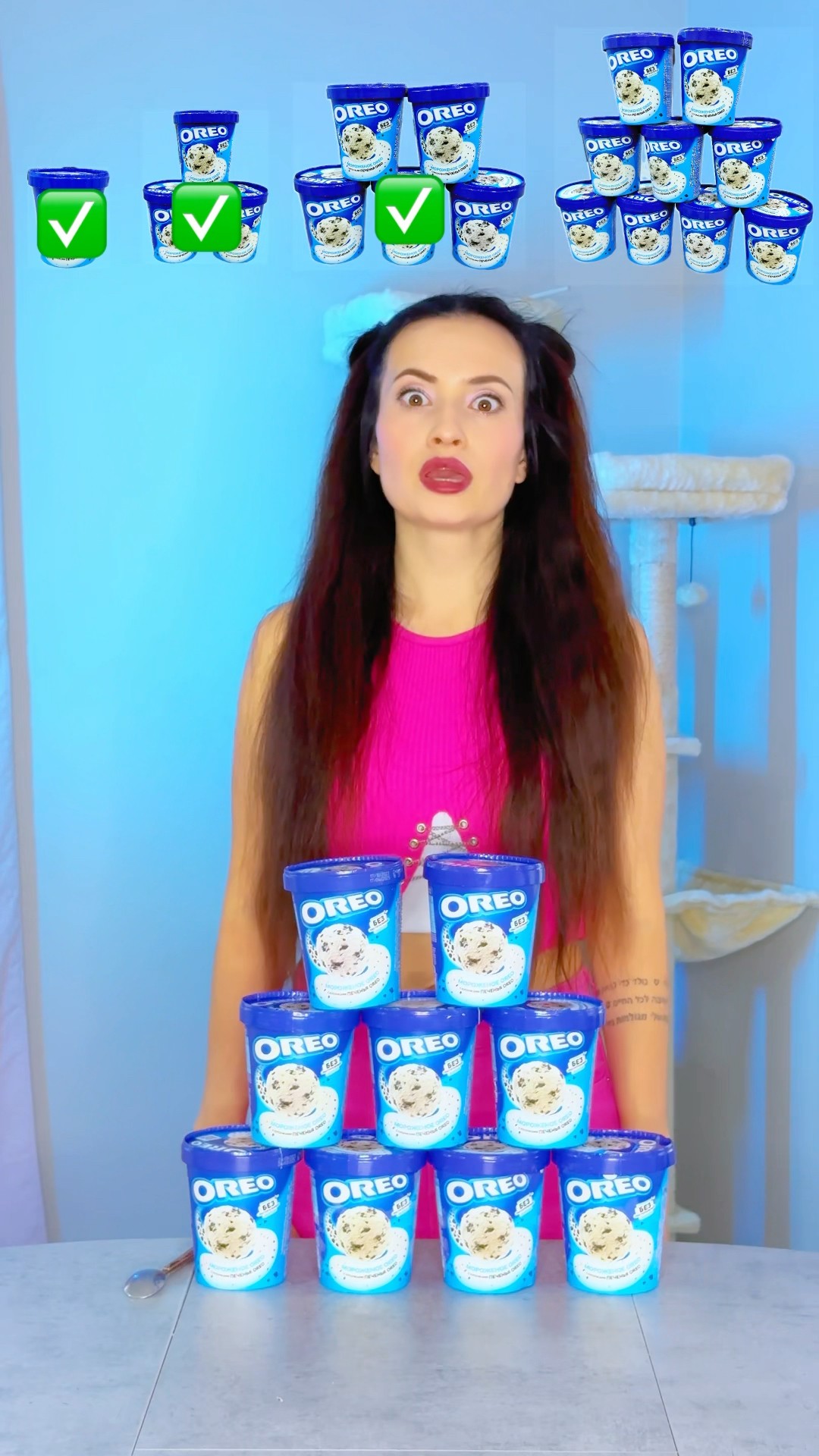 From Small To Giant Oreo Ice Cream #katebrush #shorts #viral