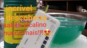 O que se usa para diminuir pH de sabão?