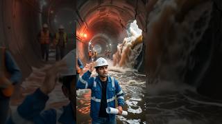 पानी के नीचे टनल कैसे बनती है? इंजीनियरों का सीक्रेट! #science #engineering #facts #shorts