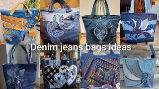 Latest denim jeans bags purse ideas for womens 